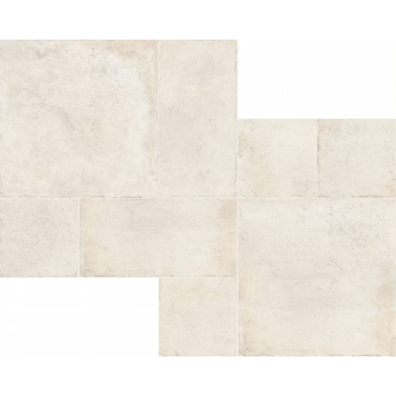 Keros Modula Portobello Ivory Anti-Slip πλακάκι δαπέδου 100x100 λευκής μάζας με Matt Relieve φινίρισμα
